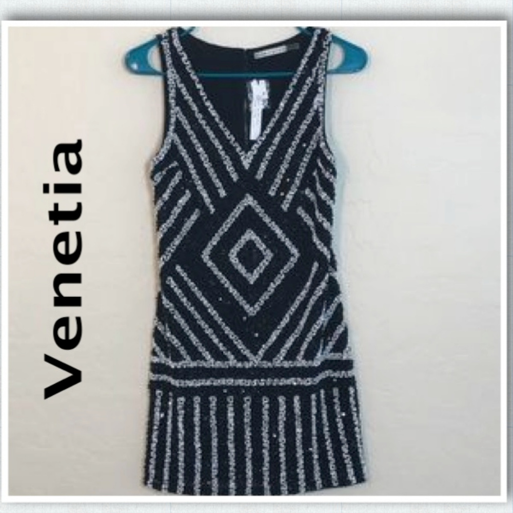 NWT Alice + Olivia "Venetia" Beaded Dress.